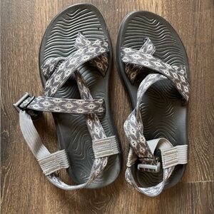 Chaco Gray Patterned Sandals